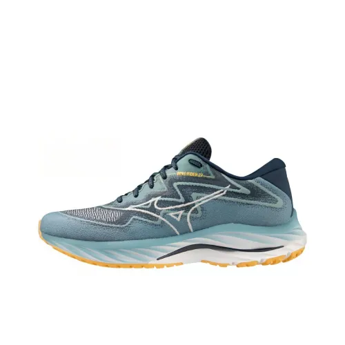 Mizuno Slip-resistant Abrasion-resistant Low-top Беговые кроссовки Унисекс Синий Зеленый