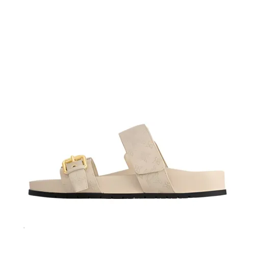 LOUIS VUITTON Bom Dia Шлепанцы Женские Бежевые