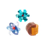 Бусины в клетке + Спутник замок + перекрывающийся [NQY8118 + 8061 + 8069] 3