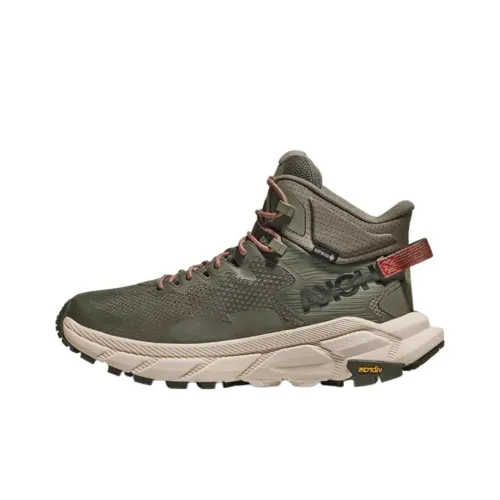 HOKA ONE ONE Trail Code Беговые кроссовки Высокий верх Зеленый Мужской