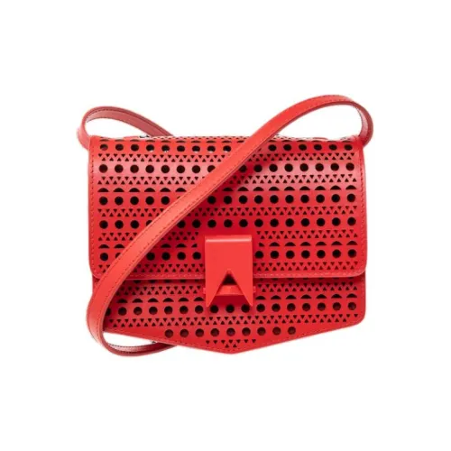Alaia Телячья кожа Сумка через плечо Сумка на плечо Женская Красная