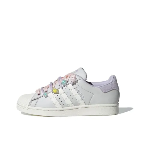Adidas Originals SUPERSTAR LOW Топ Скейтборд Кроссовки Женские Серебряные Фиолетовые