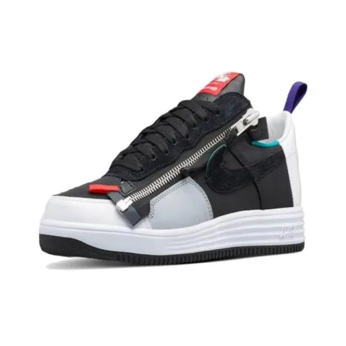 ACRONYM x Nike Lunar Force 1 Противоскользящие амортизирующие низкие кроссовки для скейтбординга Мужские Черный Фиолетовый