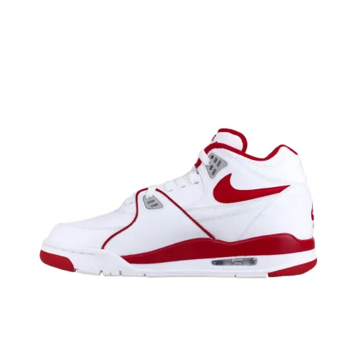 Nike Air Pilot 89 Амортизация Износостойкий MID Топ Винтажные Баскетбольные Кроссовки Мужские Красный Белый