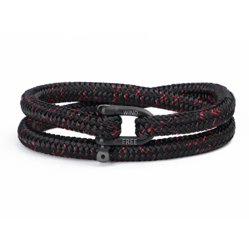 TUBAOSHU Титановая сталь полиэстер браслеты унисекс черный красный смешанные цвета