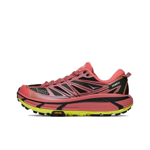 HOKA ONE ONE Mafate Speed 2 Low Топ Повседневный Бег на длинные дистанции Спринт Беговые кроссовки Унисекс Красный черный