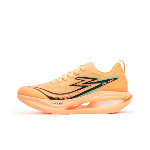 361° Charcoal Floating Series Беговые кроссовки Низкий Топ Флуоресцентный Кремовый Персиково-Красный Мужской