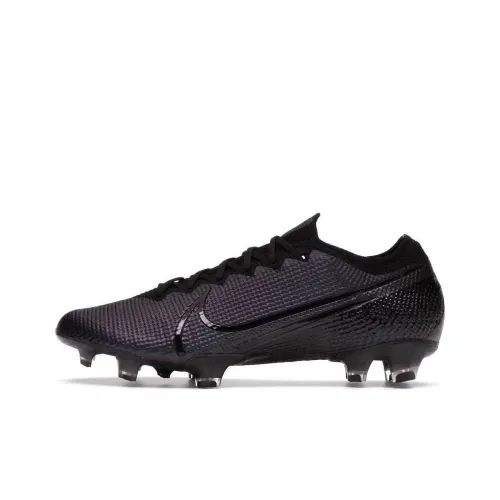Nike Mercurial Vapor 13 FG Твердый Грунт Противоскользящие Футбольные Бутсы Унисекс Черные