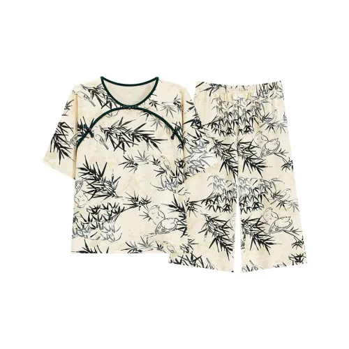 Mulong Family Пижамный комплект Женский Абрикос