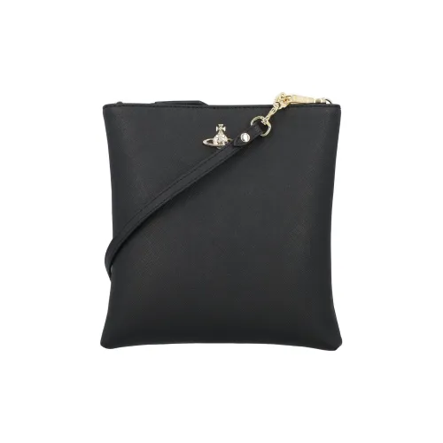 Vivienne Westwood Squire Полиуретан с Полиэстером и Хлопком Сумка через плечо Женская Черная