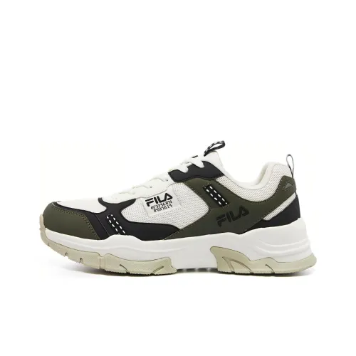 FILA Износостойкие Дышащие Низкие Кеды для Бега Мужские Белые Зеленые