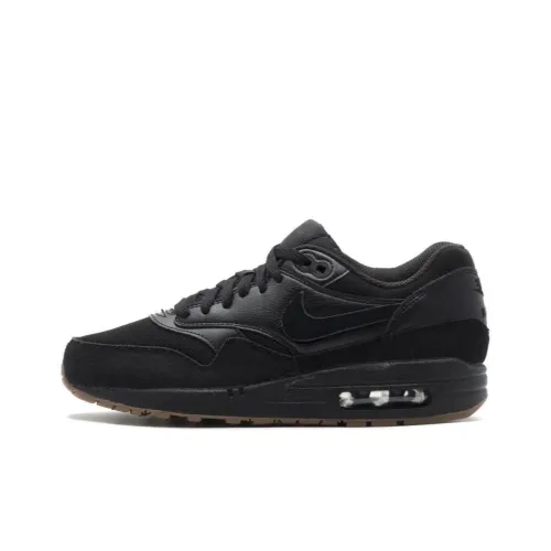 Nike Air Max 1 Low Топ Беговые кроссовки Женские Черный
