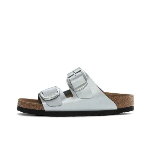 Birkenstock Arizona Big Buckle Слипоны Унисекс Silver Narrow Fit