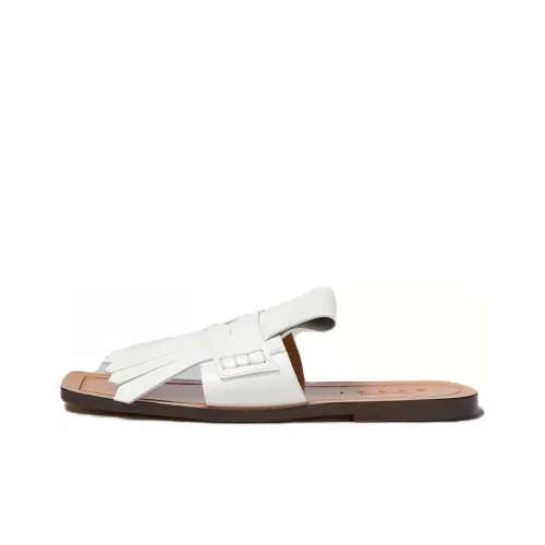 MARNI Rubber Slide Тапочки Женские Белые