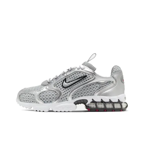 Nike Air Zoom Spiridon Cage 2 Амортизация Низкий Топ Повседневная Обувь Женская Серебряный Белый