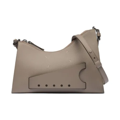 Maison Margiela Snatched Телячья кожа Сумка-хобо Сумка через плечо Маленькая Женская Овсяный серый