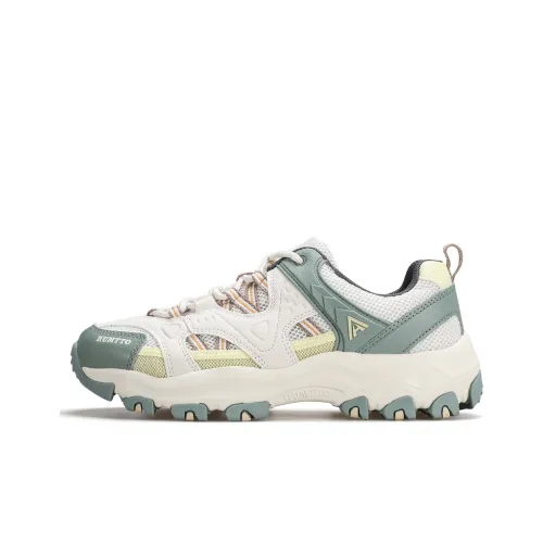 HUMTTO Альпинистские и туристические ботинки Низкие Бежевые/Оливково-зеленые Женские