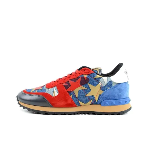 Valentino Низкий топ Повседневная обувь Женская Красная Синяя