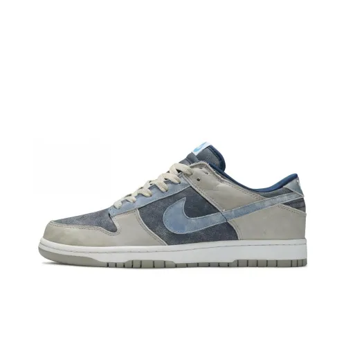 Nike Dunk LTD 'Dirty Denim' противоскользящие низкие скейтбордические кроссовки мужские серо-синие