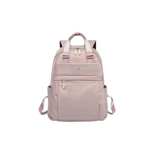 LEFF Нейлоновый рюкзак Carry большой женский сиреневый Bentley черный молочно-чайный абрикос