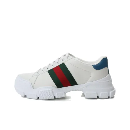 GUCCI Амортизация Устойчивый к истиранию Легкий Низкий Топ Кроссовки Мужские Белые