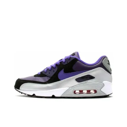 Nike Air Max 90 Премиум Износостойкий И Легкий Низкий Топ Повседневная Обувь Унисекс Фиолетовый