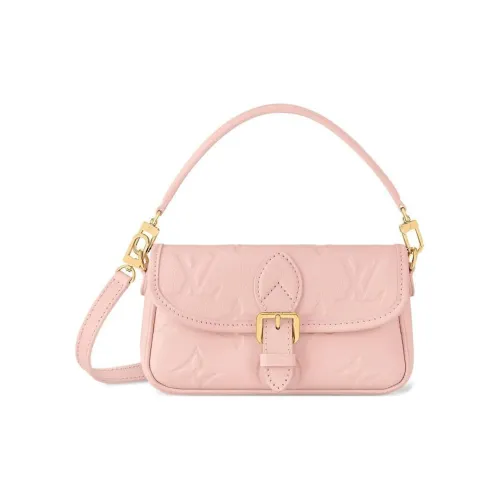 LOUIS VUITTON Кожа Багет Сумка Плечевая Сумка Сумка через плечо Сумка через плечо Женская Вишневый цветок Розовый