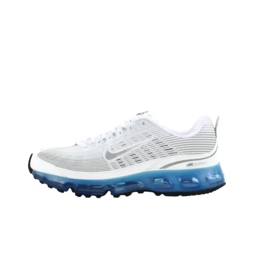 Nike Air Max 360 Low Беговые кроссовки Мужские Белые Синие