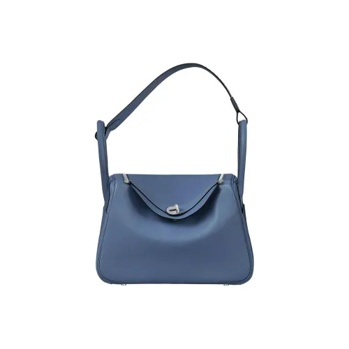 HERMES Lindy Swift Epsom Телячья кожа Сумка Сумка через плечо Женские Brighton Синий Capuchin Сапфирово-синий