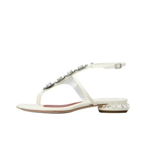 Roger Vivier JEWEL каблук DISCO one ремешок сандалии 2,5 см женские белые