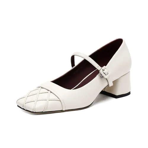 ELLE Грубый каблук Мэри Джейн туфли 5 см Женские