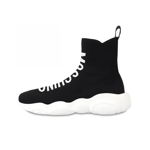 MOSCHINO Тедди Высокие Топы Повседневная Обувь Женская Черная