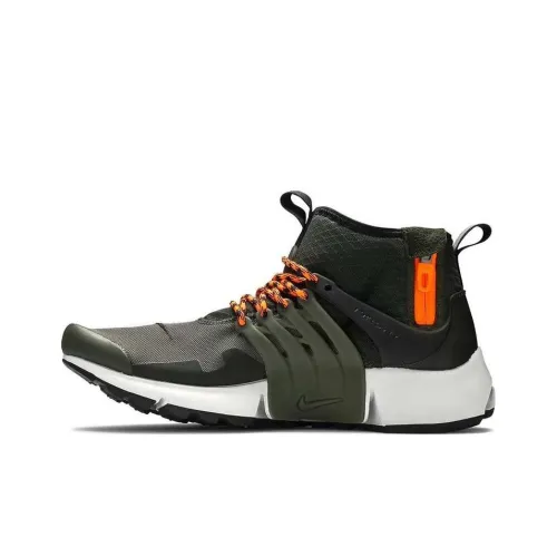 Nike Air Presto Амортизация Износостойкий MID Топ Повседневная обувь Унисекс Черный