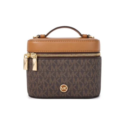 MICHAEL KORS Искусственная кожа Ведрообразная сумка Сумка через плечо Маленькая женская Темно-коричневый и Коричневый цвета