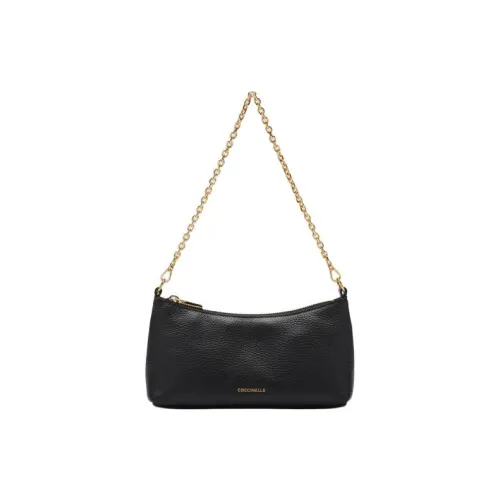 COCCINELLE GRAIN LEATHER Портативная сумка через плечо мини женская черная