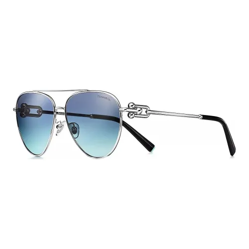 TIFFANY CO. Aviator Солнцезащитные очки Женские Серебряные