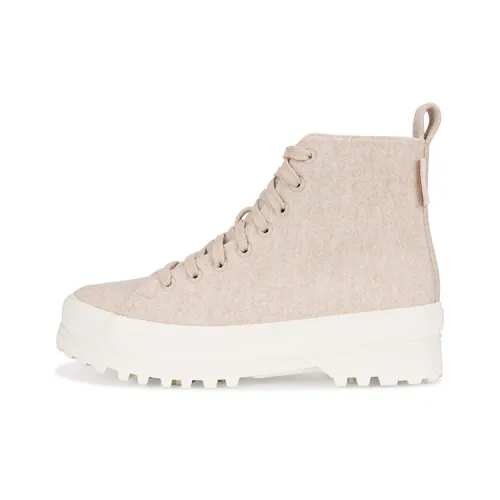 SUPERGA Высокие Топы Повседневная Обувь Женская Бежевая