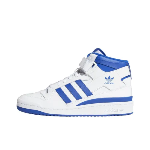 Adidas Originals Forum Mid Abrasion Resistant MID Топ Скейтборд Кроссовки Унисекс Белый Синий