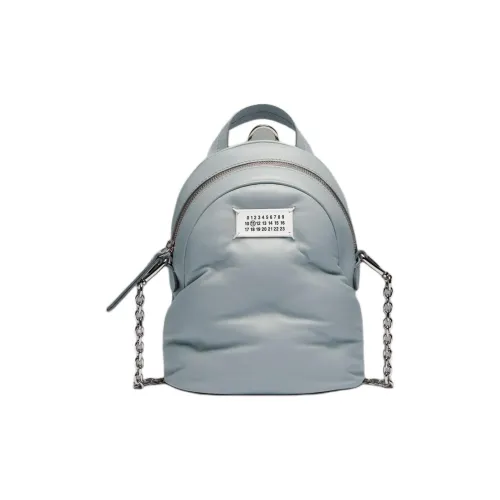 Maison Margiela Glam Slam Full с рельефной наппой кожа телячья кожа сумка через плечо женская светло-синий