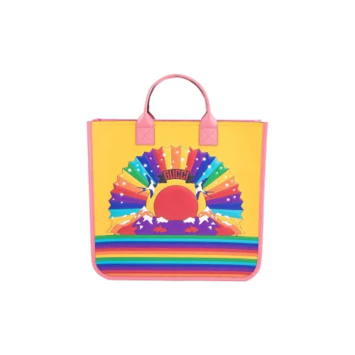 GUCCI Canvas с кожаными вставками тоут сумка для покупок сумка для ребенка