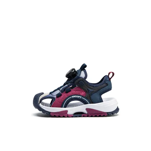 SNOOPY Slip-resistant Anti-KICK Abrasion-resistant Breathable Children's Sandals Dark Blue Children's