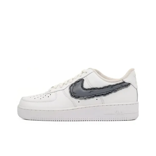 Sky High Farm Рабочая одежда x KAWS x Nike Air Force 1 Амортизация Низкий Топ Скейтборд Кроссовки Мужские Белый Черный
