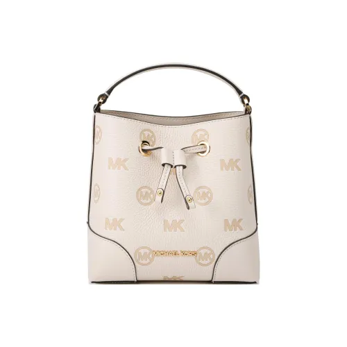 MICHAEL KORS Mercer Кожа Ведрообразная Сумка через плечо Маленькая Женская Бежевая