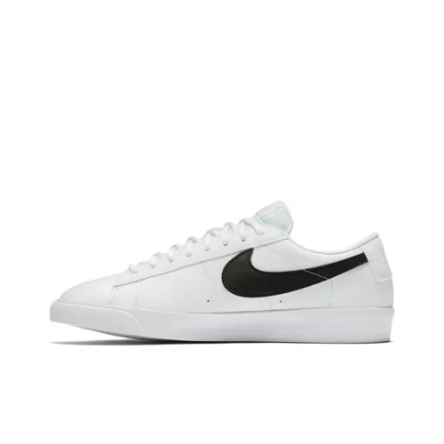 Nike Blazer Lthr Non Slip Легкий Низкий Топ Скейтборд Кроссовки Мужские Черно-Белые