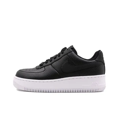 Nike Air Force 1 Upstep Low Топ Скейтборд Кроссовки Женские Черные
