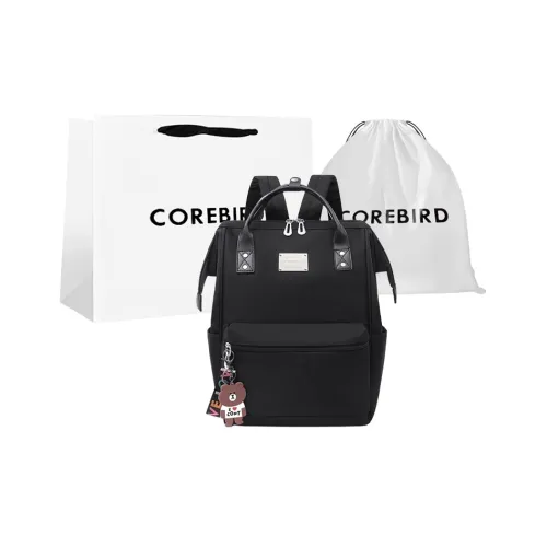 CORE BIRD Оксфорд MAMA Backpack Standard Women's Black Black Pink Multicolor Circle