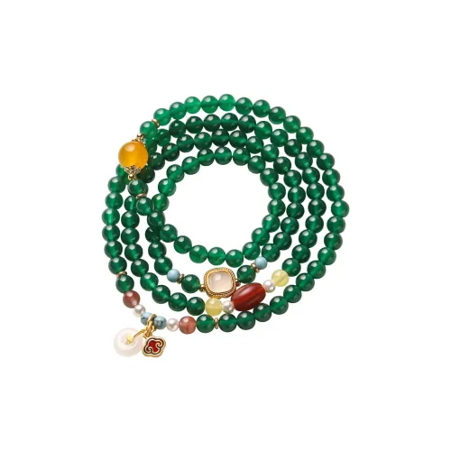 AAJF Зеленый Агат, Красный Агат, Желтый Нефрит, Южный Красный Агат, Лапис Лазули Браслеты Унисекс