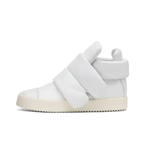 Giuseppe Zanotti GZ Kriss Высокие Кроссовки для скейтбординга Женские Белые Серые