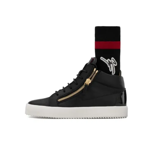 Giuseppe Zanotti GZ High Топ Скейтборд Кроссовки Мужские Черные