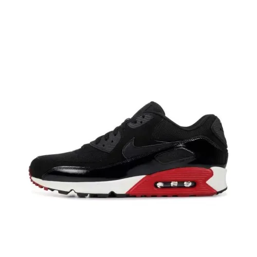 Nike Air Max 90 Low Топ Повседневные Беговые Кроссовки Мужские Черные Красные